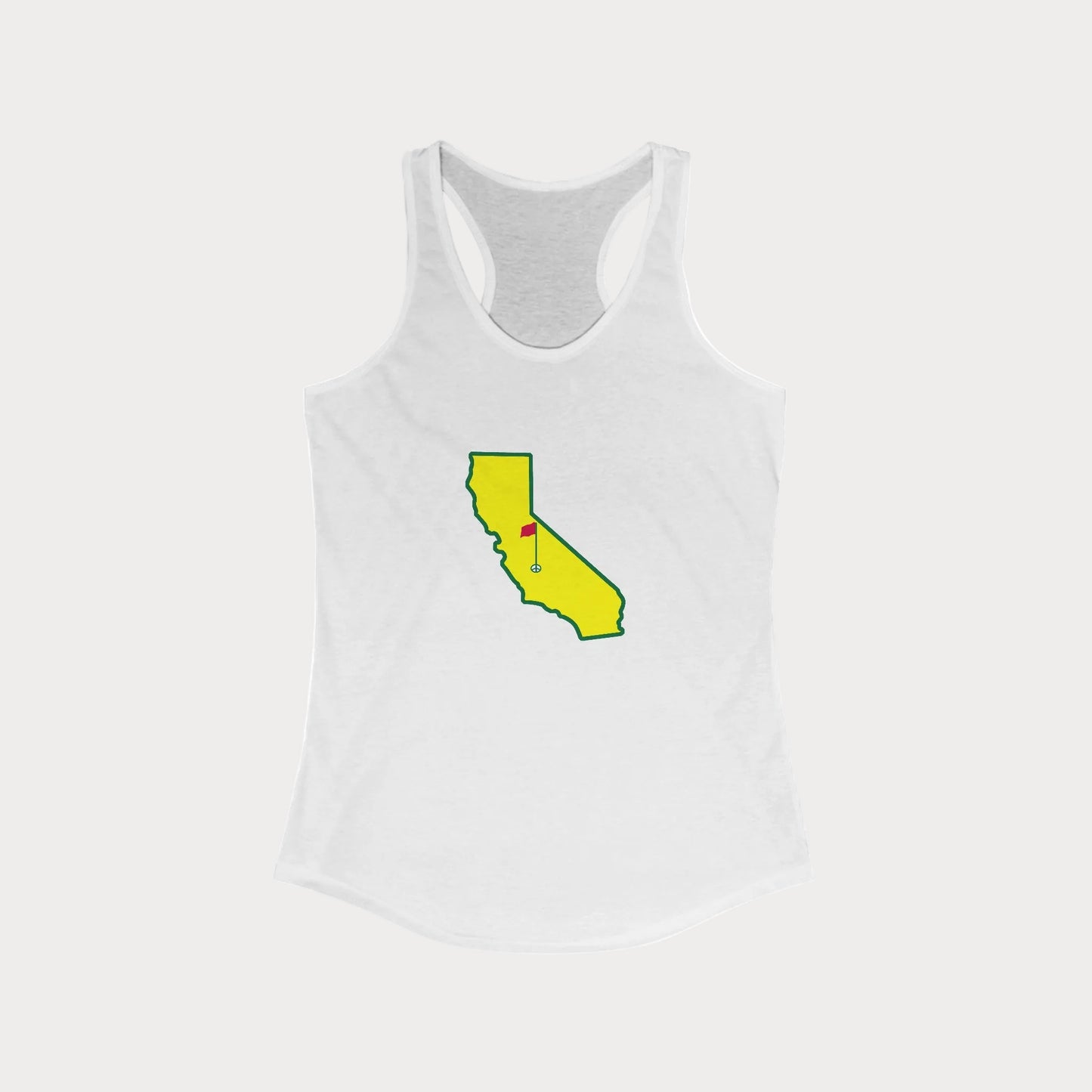 California Golf Outline Women's Racerback Tank