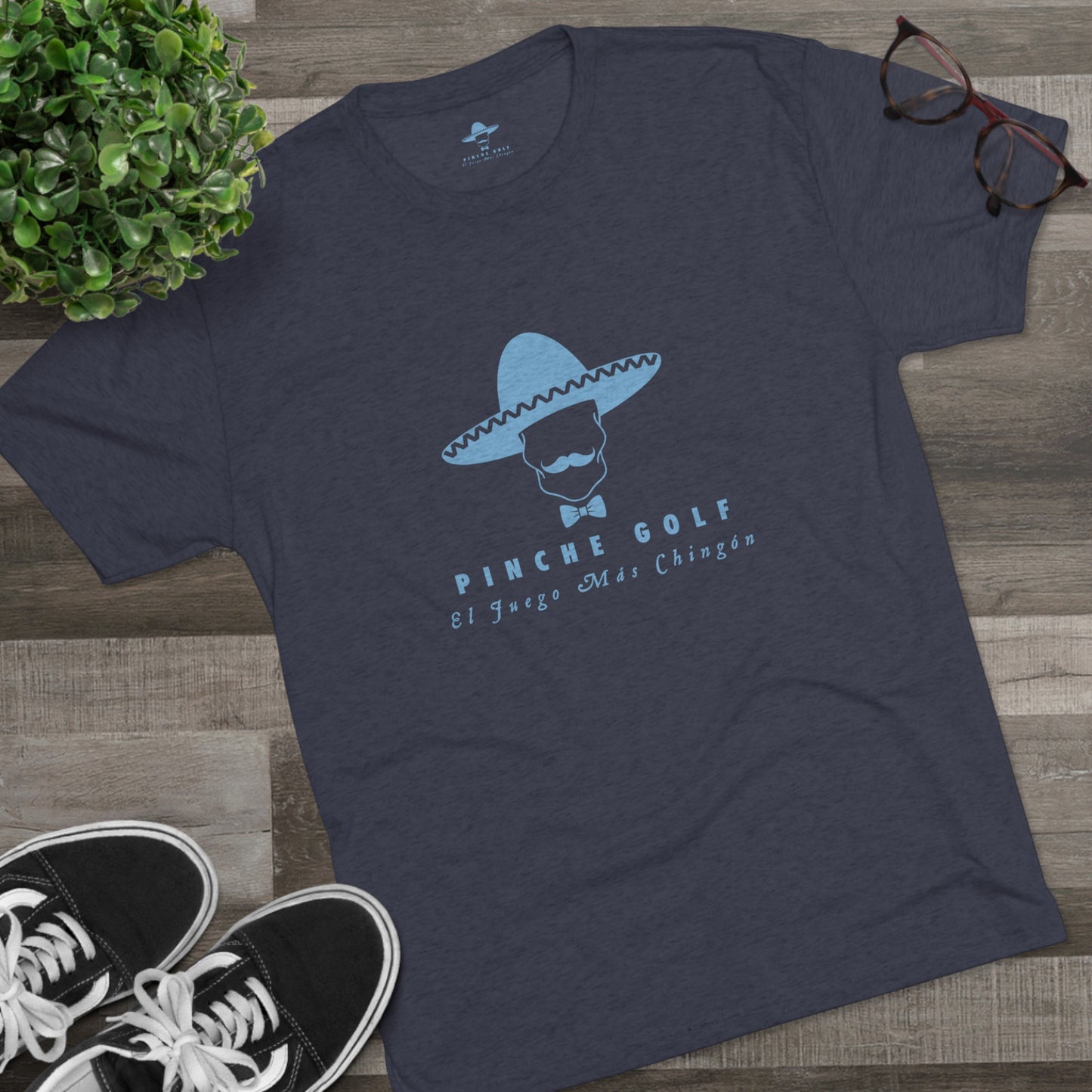 Pinche Golf Logo Men's Tri-Blend Tee