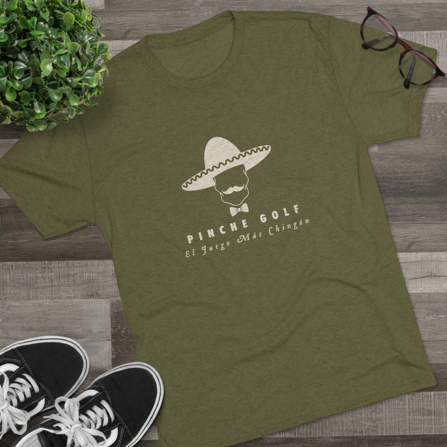 Pinche Golf Logo Men's Tri-Blend Tee