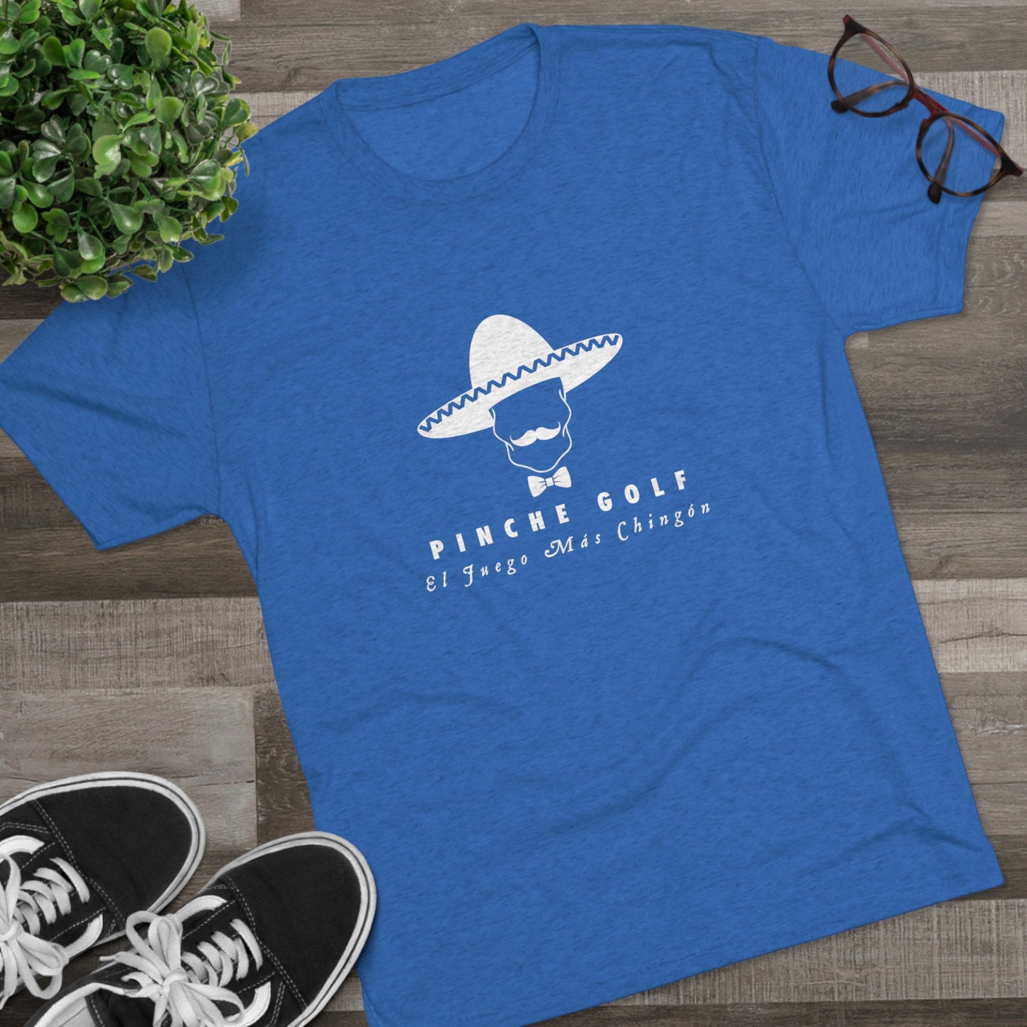 Pinche Golf Logo Men's Tri-Blend Tee