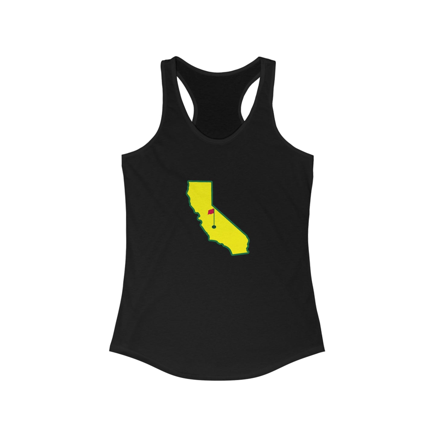 California Outline Women's Ideal Racerback Tank