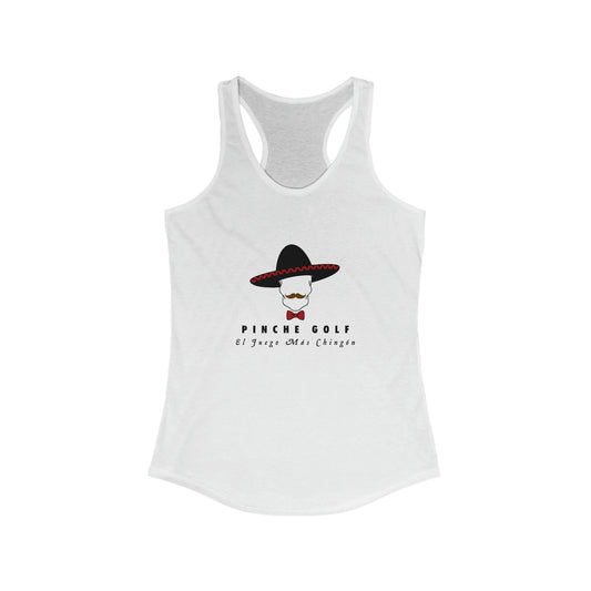 Pinche Golf Logo Women's Ideal Racerback Tank